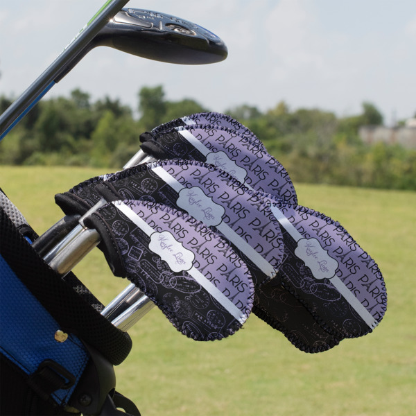 Custom Design - Golf Club Cover - Set of 9 - On Clubs