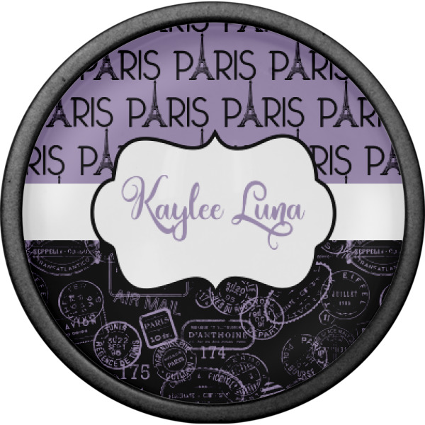 Custom Design - Cabinet Knob - Black - Front