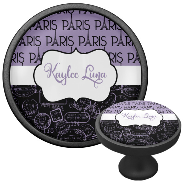 Custom Design - Cabinet Knob - Black - Multi Angle