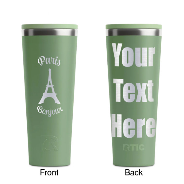 Custom Design - Light Green RTIC Everyday Tumbler - 28 oz. - Front and Back