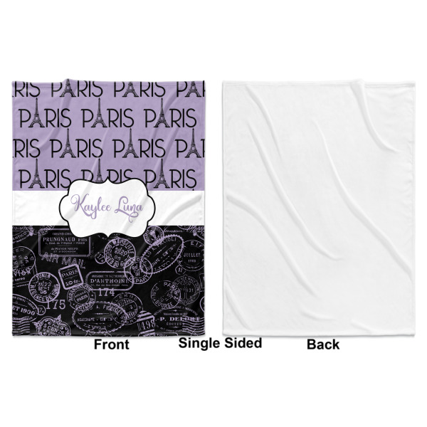 Custom Design - Baby Blanket (Single Sided - Printed Front, White Back)