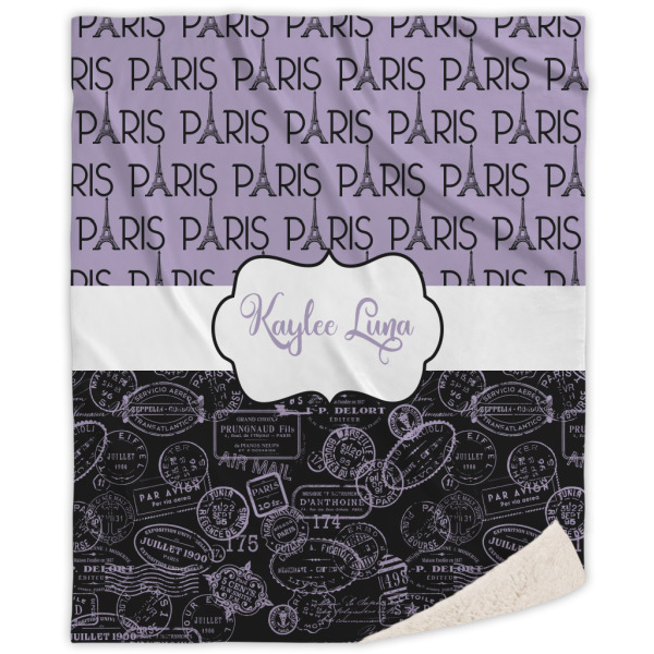 Custom Design Your Own Sherpa Throw Blanket