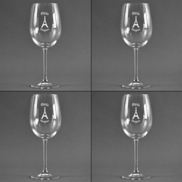 Custom Design - Set of Four Personalized Wineglasses - Approval