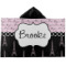 Paris Bonjour and Eiffel Tower Kids Hooded Towel (Personalized)