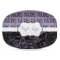 Paris Bonjour and Eiffel Tower Plastic Platter - Microwave & Oven Safe Composite Polymer (Personalized)