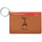 Paris Bonjour and Eiffel Tower Leatherette Keychain ID Holder (Personalized)