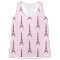Paris Bonjour and Eiffel Tower Womens Racerback Tank Top