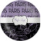 Paris Bonjour and Eiffel Tower Melamine Plate (Personalized)