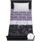 Paris Bonjour and Eiffel Tower Duvet Cover - Twin XL (Personalized)