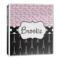 Paris Bonjour and Eiffel Tower 3-Ring Binder - 1 inch (Personalized)