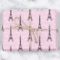 Paris Bonjour and Eiffel Tower Wrapping Paper