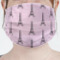Paris Bonjour and Eiffel Tower Face Mask Cover