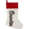 Design Your Own Red Linen Stocking