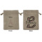 Paris Bonjour and Eiffel Tower Medium Burlap Gift Bag - Front & Back (Personalized)