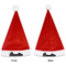 Paris Bonjour and Eiffel Tower Santa Hat - Front & Back (Personalized)