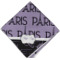 Paris Bonjour and Eiffel Tower Cloth Dinner Napkin - Single w/ Name or Text