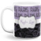 Paris Bonjour and Eiffel Tower 11 Oz Coffee Mug - White (Personalized)
