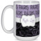 Paris Bonjour and Eiffel Tower 15 Oz Coffee Mug - White (Personalized)