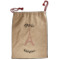 Paris Bonjour and Eiffel Tower Santa Sack - Front (Personalized)