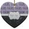 Design Your Own Heart Ceramic Ornament