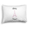 Paris Bonjour and Eiffel Tower Pillow Case - Standard - Graphic (Personalized)