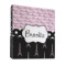 Paris Bonjour and Eiffel Tower 3 Ring Binder - Full Wrap - 1" (Personalized)