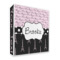 Paris Bonjour and Eiffel Tower 3 Ring Binder - Full Wrap - 2" (Personalized)