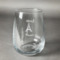 Paris Bonjour and Eiffel Tower Stemless Wine Glass - Engraved (Personalized)