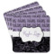 Paris Bonjour and Eiffel Tower Paper Coasters w/ Name or Text