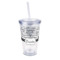 Paris Bonjour and Eiffel Tower 16oz Double Wall Acrylic Tumbler with Lid & Straw - Full Print (Personalized)