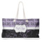 Paris Bonjour and Eiffel Tower Large Tote Bag with Rope Handles (Personalized)