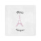 Paris Bonjour and Eiffel Tower Cocktail Napkins (Personalized)