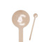 Paris Bonjour and Eiffel Tower 7.5" Round Wooden Stir Sticks - Single Sided (Personalized)