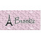 Paris Bonjour and Eiffel Tower Front License Plate (Personalized)