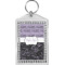 Paris Bonjour and Eiffel Tower Bling Keychain (Personalized)