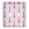 Paris Bonjour and Eiffel Tower Light Switch Cover (2 Toggle Plate)