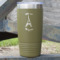 Paris Bonjour and Eiffel Tower 20 oz Stainless Steel Tumbler - Olive - Single Sided (Personalized)