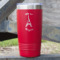 Paris Bonjour and Eiffel Tower 20 oz Stainless Steel Tumbler - Red - Single Sided (Personalized)