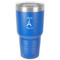 Paris Bonjour and Eiffel Tower 30 oz Stainless Steel Tumbler - Royal Blue - Single-Sided (Personalized)