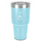 Paris Bonjour and Eiffel Tower 30 oz Stainless Steel Tumbler - Teal - Single-Sided (Personalized)