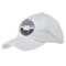 Paris Bonjour and Eiffel Tower Baseball Cap - White (Personalized)