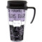 Paris Bonjour and Eiffel Tower Acrylic Travel Mug with Handle (Personalized)