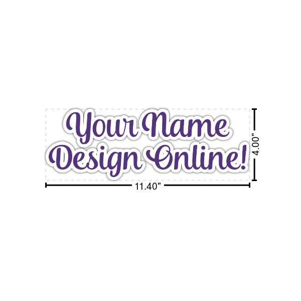 Custom Design Your Own Name/Text Decal - Small