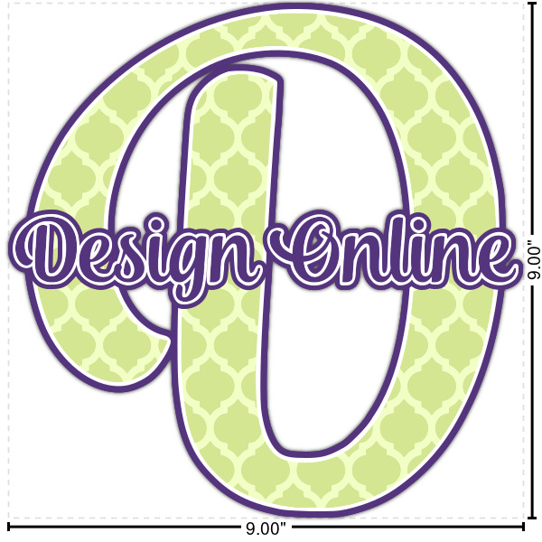 Custom Design Your Own Name & Initial Decal - Up to 9" x 9"