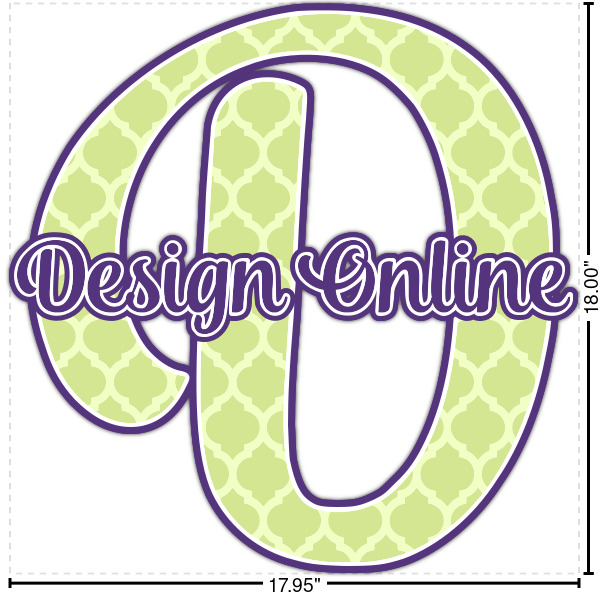 Custom Design Your Own Name & Initial Decal - Up to 18" x 18"