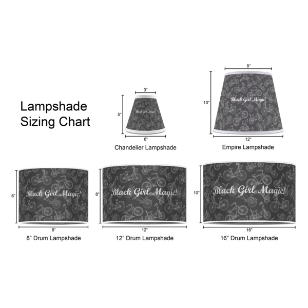 Custom Design - Lampshade Sizing Chart