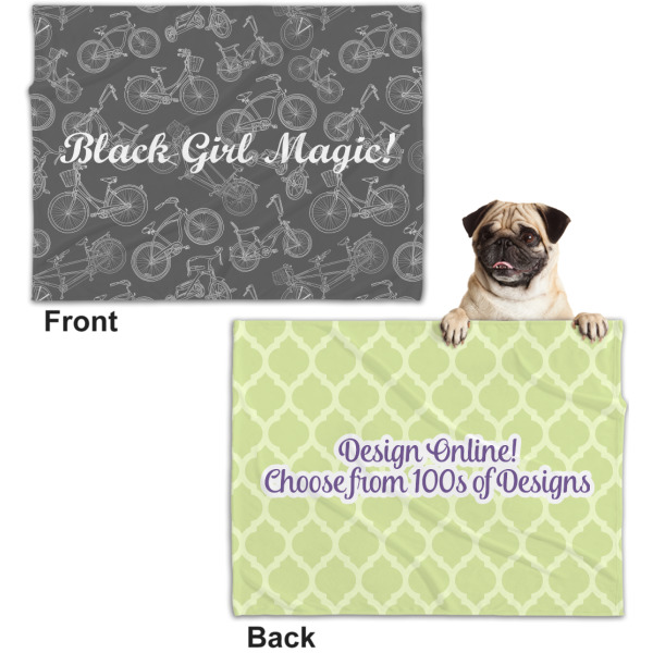 Custom Design - Microfleece Dog Blanket - Regular - Front & Back