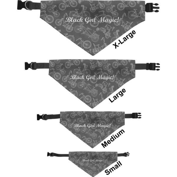 Custom Design - Pet Bandana Sizes