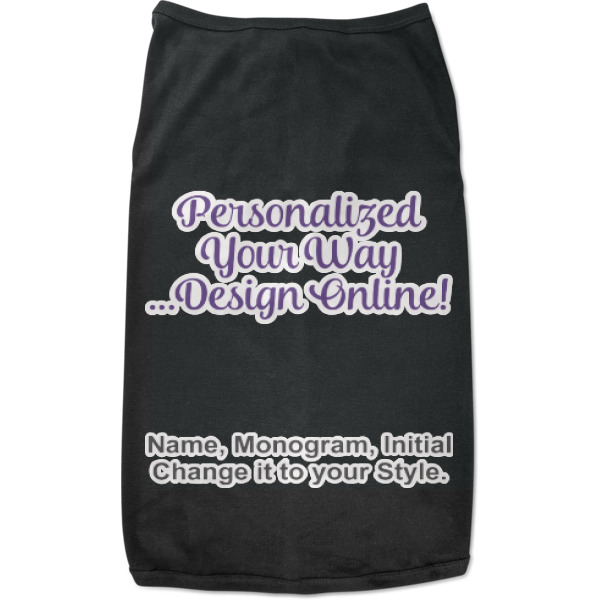 Custom Design Your Own Black Pet Shirt