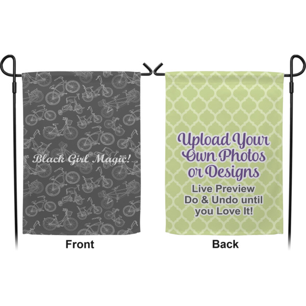 Custom Design - Garden Flag - Double Sided Front and Back